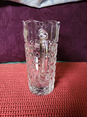 Čajnici: Bokal nov Zajecar kristal,led kristal 70te. Bokal je nov,sve na — 7