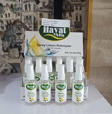 Məişət əlcəkləri: Sprey kolonya limon. Digər məhsullar üçün whatsapp nömrəmizdəki