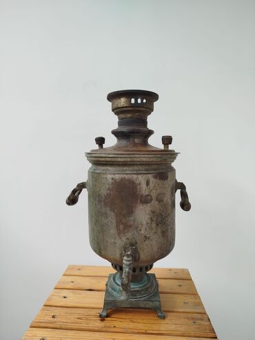 купить бу самовар на дровах: Qədim samovar, 1900 il, Vəziyyəti: Qənaətbəxş