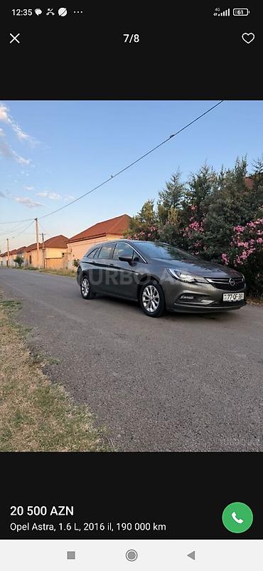 opel astra qiyməti: Opel Astra: 1.6 l | 2016 il 190000 km Universal — 3