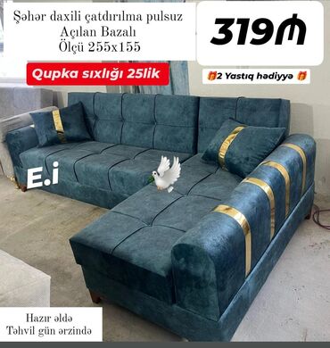 xacmaz mebel: Künc divan, Yeni, Açılan, Bazalı