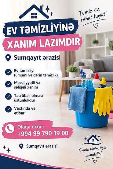 günlük temizlik işi: Təmizlik | Mənzillər | Ümumi təmizlik — 1