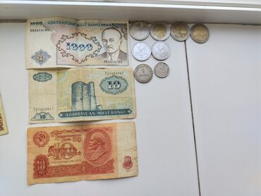 dəmir pul: Köhnə pullar ve gürcü dəmir pulları 2 ədəd ərəb qəpiyi 1 ədəd 1 tetri
