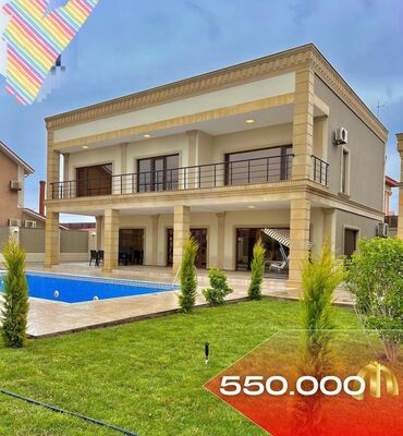 xacmazda satilan evler: 6 otaqlı, 360 kv. m, Yeni təmirli