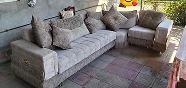puff baku: Künc divan dəsti - Forma: L-şəkilli künc divan - Rəng və material — 1