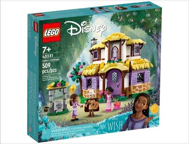 куклы disney animators: Lego Disney Princess Коттедж Аши🏩, рекомендованный возраст 7+,509