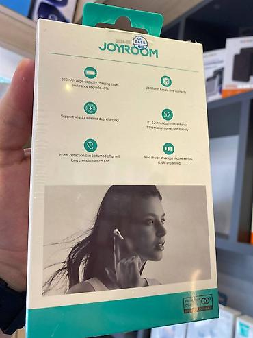 pro 3: Yeni Simsiz (Bluetooth) Qulaqcıqlar, Joyroom, rəng - Ağ — 6