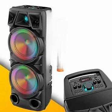 ipod mp3 player: Bluetooth karaoke zvučnik sa RGB osvetljenjem i bežičnim mikrofonom - — 2