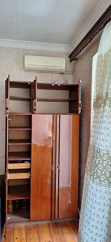 şpon: Klassik dizayna malik 3 qapılı paltar şkafı - Material: ağac/MDFlam — 3