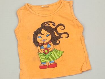 pomarańczowa koszulka dziecięca: Koszulka, 9-12 m, stan - Zadowalający