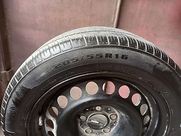 16 liq teker: 205/55 R16 təkər dəsti və dəmir disk - Ölçü: 205/55 R16 (şin üzərində — 3