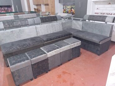 Кухонные мягкие уголки: Уголок кухонный, 2.5х1.5, 190х90, 5 пуфик, доставка есть, рассрочки — 7