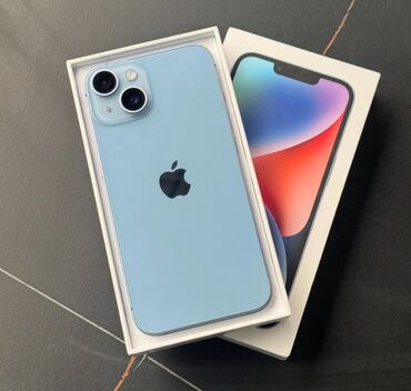 telefon ehtiyyat hissələri: IPhone 14, 128 GB, Mavi, Zəmanət, Simsiz şarj, Face ID