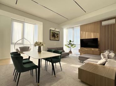 Долгосрочная аренда квартир: 3 комнаты, 110 м², Элитка, 13 этаж, Дизайнерский ремонт