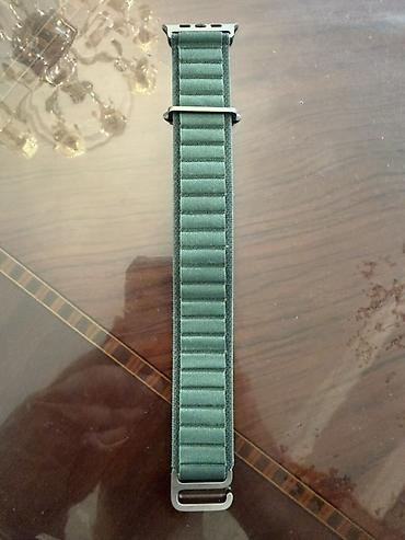 sp8 ultra: ‼️ORIGINAL‼️Apple Watch Ultra üçün tikişli toxuma qayış – Yaşıl (Solo — 2