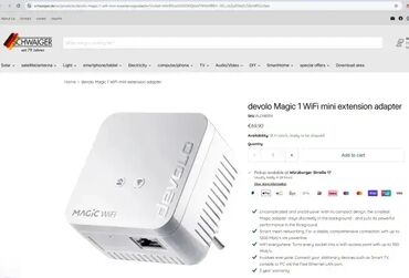 Modemi, ruteri i mrežni uređaji: *** SUPER AKCIJA *** #3082 Za proširenje kućne mreže Devolo Magic 1 — 3