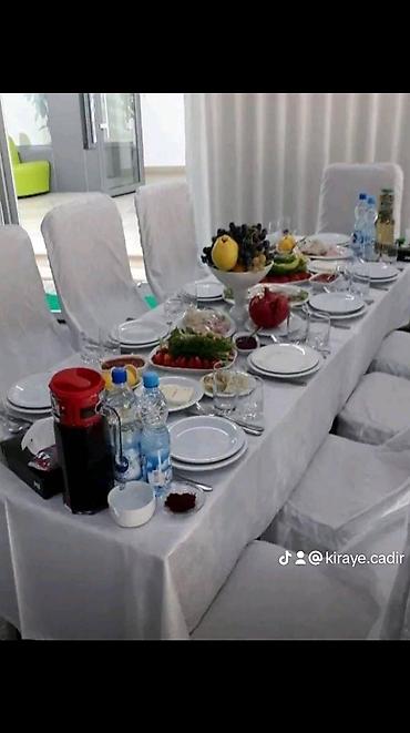 Vip ve sadederi cadırların qurulması.  Sifarise uyğun ehsan süfresinin