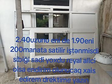 Plastik qapı-pəncərə dəsti - Material: ağ rəngli PVC profil - lalafo.az -da Plastik qapı-pəncərə dəsti - Material: ağ rəngli PVC profil -