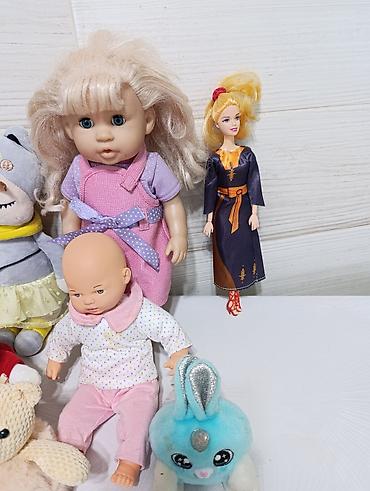 куклы игрушки: Набор игрушек и кукол — коллекция из 12 предметов. Состав: - — 3