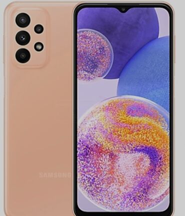 galaxy f62: Samsung Galaxy A23, Б/у, 128 ГБ, цвет - Бежевый, 1 SIM, 2 SIM