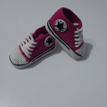 Patike: Heklane nehodajuće patike za bebe, dečake I devojčice, od pamučnog na lalafo.rs — 3 Patike: Heklane nehodajuće patike za bebe, dečake I devojčice, od pamučnog — 3