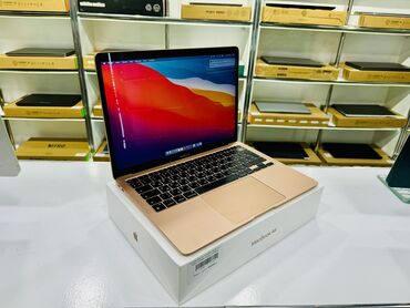 macbook 13 inch: Ультрабук, Apple, 8 ГБ ОЭТ, Apple M1, 13.3 ", Колдонулган, Татаал эмес тапшырмалар үчүн, эс тутум SSD