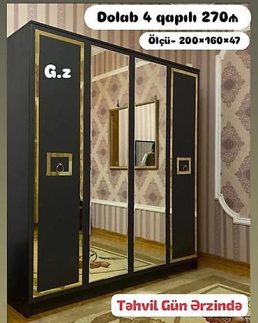 berber guzgu: Mebel dolabları – müxtəlif modellər və ölçülər 1) 4 qapılı dolab – — 1