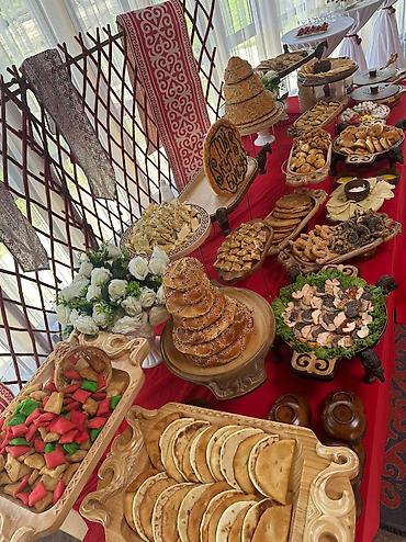 тракционый стол: Аренда юрты, Каркас Деревянный, 75 баш, Казан, Посуда, Стол — 7