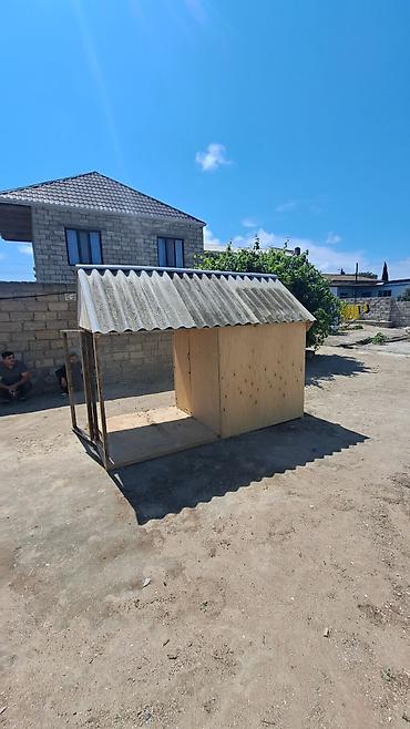 cucə yuvası: Taxta toyuq/heyvan yuvası və açıq volyer - Material: kontrplak və — 3