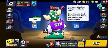 Digər: Brawl Stars oyun hesabı - Kupa: 13,158 - Profil nişanı: Green Meg — 1