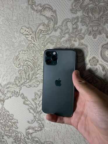 Apple iPhone: IPhone 11 Pro, Б/у, 64 ГБ, Alpine Green, Защитное стекло, Чехол, 100 %