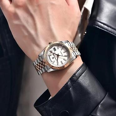 Ručni satovi: PAGANI DESIGN PD-1752 - 36mm - Bela - Rolex Day-Date Homage Potpuno — 1