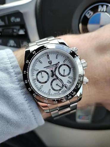 Ručni satovi: PAGANI DESIGN PD-1644 Sport - 40mm -White/Beli-Rolex Daytona Potpuno — 1