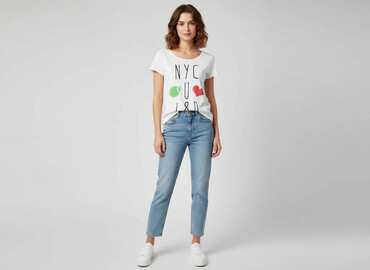 forever 21 t shirty: Topshop Petite, T-shirt damski, rozmiar 2XS
