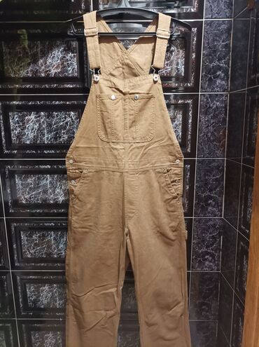 джинсовая юбка: Комбинезон / overalls джинсовый комбинезон от H&M ношеный и