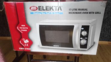 qiril aparatı: Микроволновка Elektra, Отдельностоящая, С микроволнами, цвет - Серый, Новый