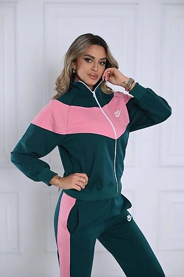 Gornji i donji deo: Ženski trenerka komplet – Nike - Dvodijelni set: gornji deo sa — 8