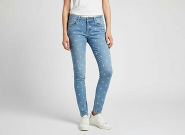 spodnie materialowe pull and bear: PULL&BEAR, Jeansy damskie, rozmiar XS