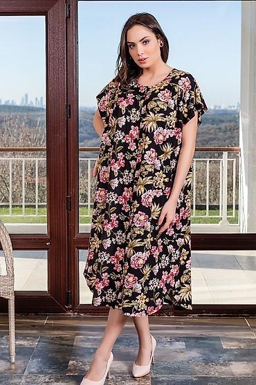 Платья: Для жарких дней Штапельное платье Халаты Сарафаны Оптом и в розницк — 10