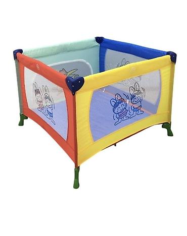 Uşaq oyun manqası / playpen - Rəngarəng dizayn: sarı, mavi, narıncı