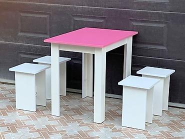 Masa və oturacaq dəstləri: Mətbəx üçün, Yeni, Açılmayan, Dördbucaq masa, 4 stul — 30