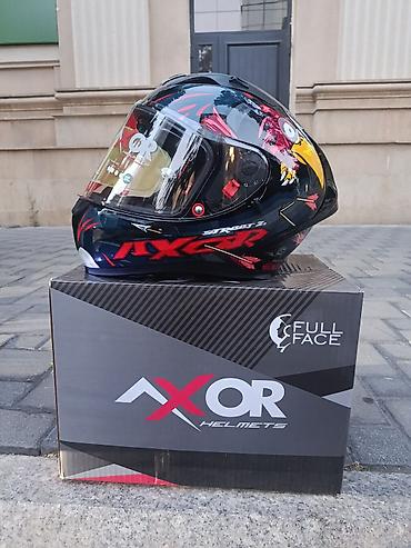 moto aranda: AXOR Full Face motosiklet dəbilqəsi – Street 2 model Kask təzədi — 1