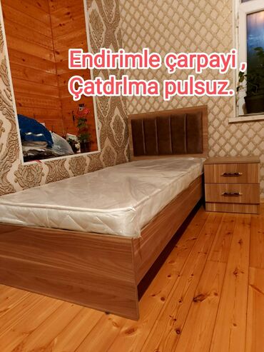 Çarpayılar: Yeni, Təknəfərlik çarpayı, Bazasız, Matras ilə, Siyirməsiz, Azərbaycan — 26