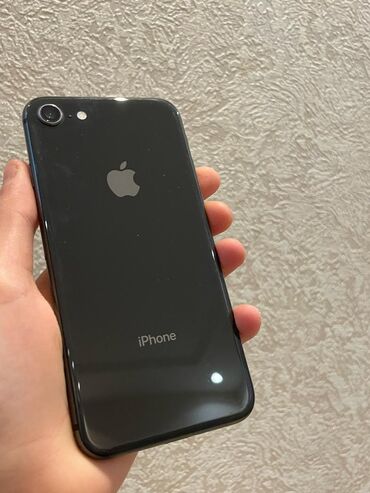 60 fps veren ucuz telefonlar: IPhone 8, 64 GB, Qara, Barmaq izi, Simsiz şarj