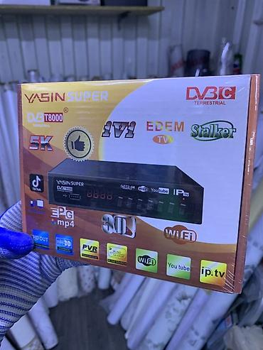 Цифровая приставка Yasin Super DVB T8000 (Terrestrial + IPTV) - at lalafo.kg Цифровая приставка Yasin Super DVB T8000 (Terrestrial + IPTV) -