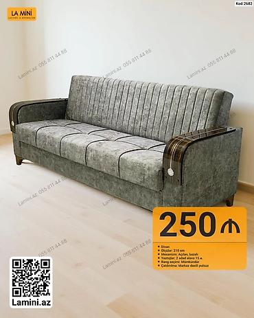 Divanlar: Divan – Kod: 2682 - Ölçü: 210 sm - Mexanizm: açılan, bazalı (yataq — 1