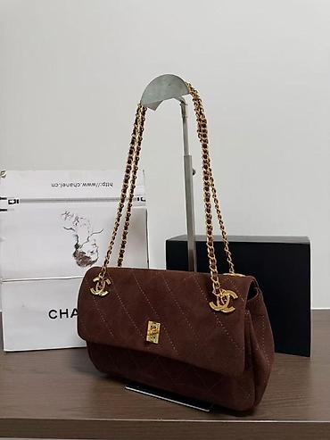 qirmizi canta: Brend dizaynlı çantalar dəsti - Model: Tote tipli böyük çanta + — 8