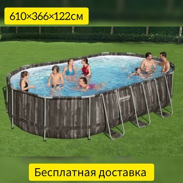семейный бассейн: Бассейн Каркасный Bestway Wood Style 5611R - яркий представитель