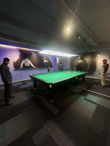 Бильярдные столы: Бильярдный стол для русского бильярда с полным оснащением. 12 фут — 7