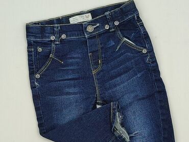 jeansy niemowlęce zara: Spodnie jeansowe, Zara, 9-12 miesięcy, stan - Idealny